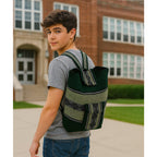 Mochila Artesanal Tejida Tipo Morral Con Bolsillo Frontal 10kg