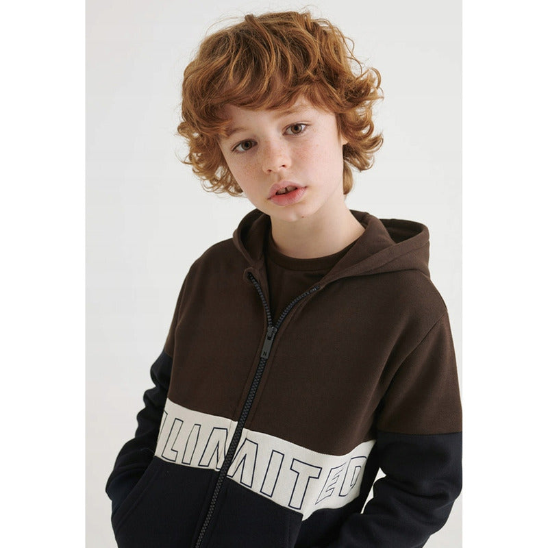Sudadera Casual Para Niño Mod.7468 Expresso Marca Mayoral® 10 Años Expresso