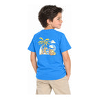 Playera Casual Para Niño Mod.3063 Marca Mayoral® Azul Palmera 4 Años Lisa