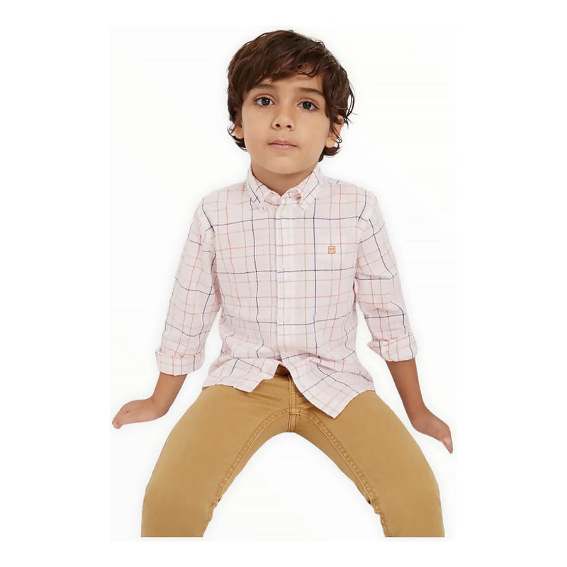 Pantalón Gabardina Para Niño Mod.3517 Marca Mayoral® Dorado Oscuro Liso 8
