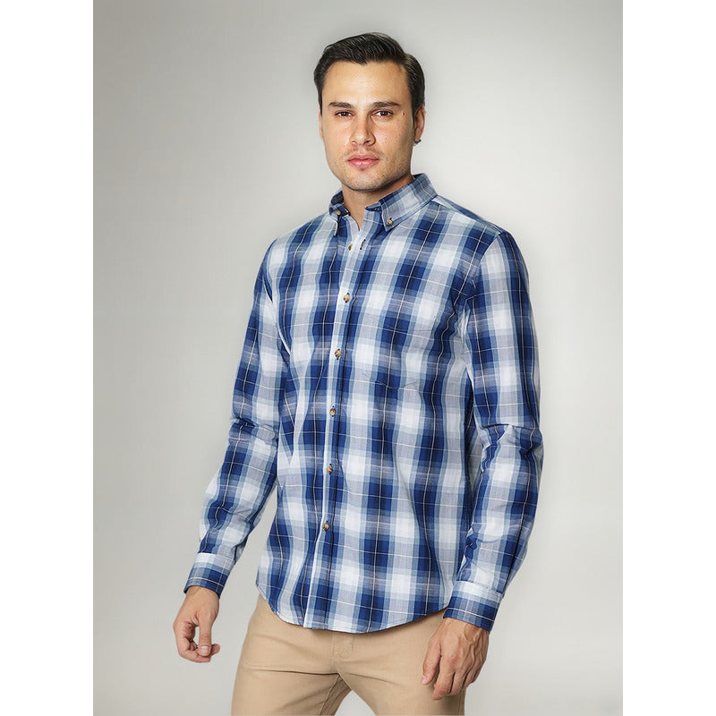 Camisa Para Hombre Regular Fit Mod. B45103 Marca Bobois®