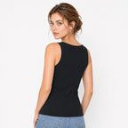 Blusa Basica Para Mujer Mod. Jo615 Marca Julys® Negro Lisa G