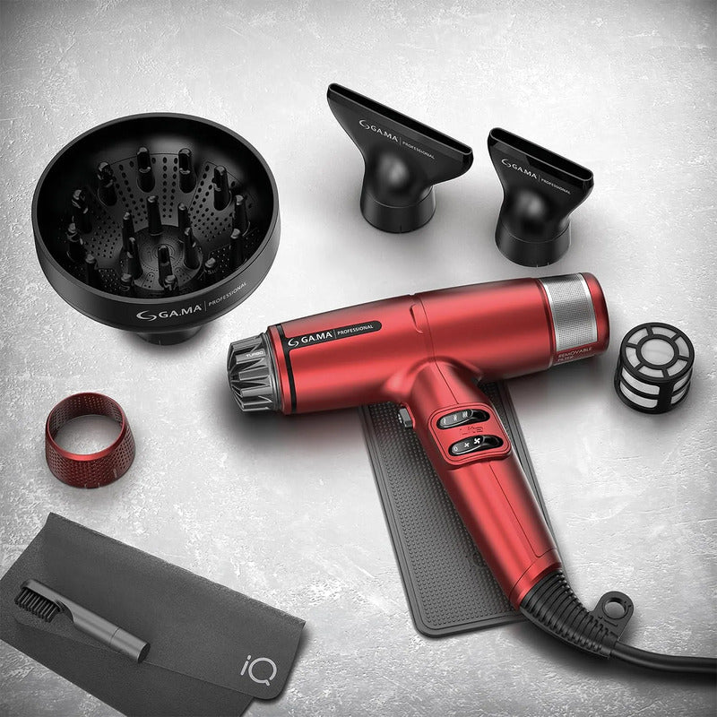 Secadora De Cabello Profesional Filtro Dual Ga.ma Italy® Rojo