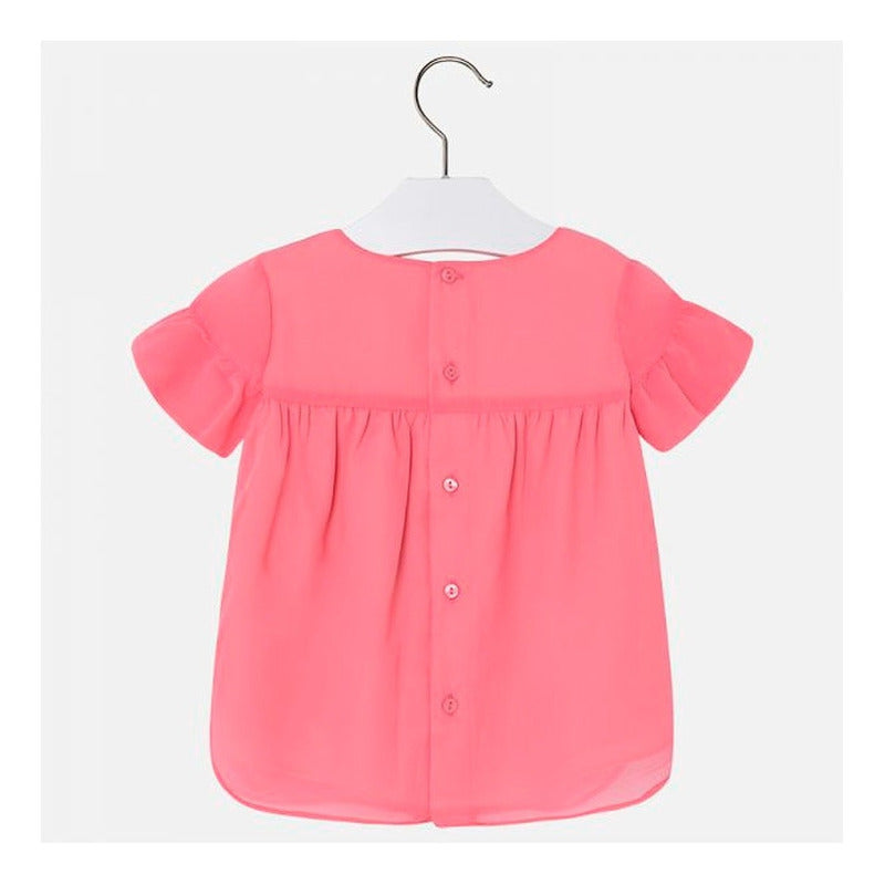Blusa Ligera De Niña Mod.3110 Coral Marca Mayoral®