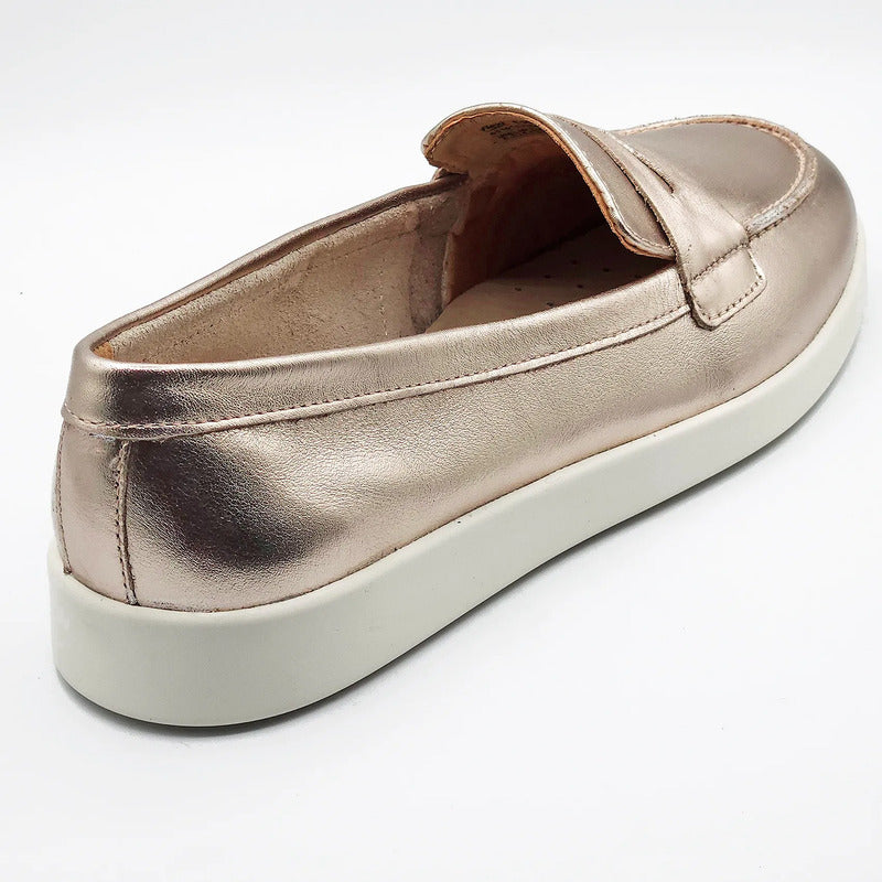 Mocasín Casual Para Dama Estilo 140601 Marca Flexi® Oro Rosa 25 Mx