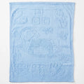 Cobertor Frazada Ligero Jacquard Cunero 90x110m Providencia® Caballito Azul