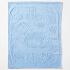 Cobertor Frazada Ligero Jacquard Cunero 90x110m Providencia® Caballito Azul