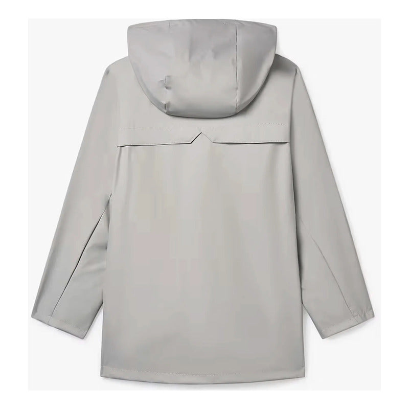 Chamarra Juvenil Impermeable Mod.6418 Marca Mayoral® Gris 14 Lisa
