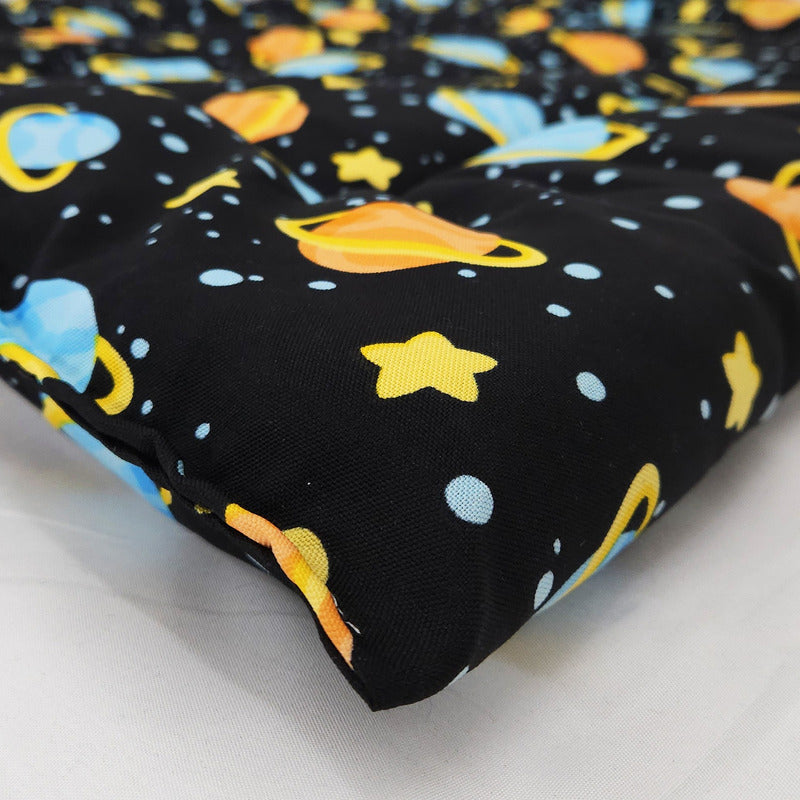 Tapete Estampado Y  Acolchado Transportadora Para Mascota