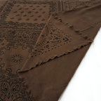 Chalina Chal Elegante Suave Para Mujer 130x130cm Marrón Geométrico Unitalla