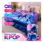 Cobertor Ligero Super Suave Matrimonial Diseños Providencia® Las Guerreras Del K-pop 850 G Multicolor