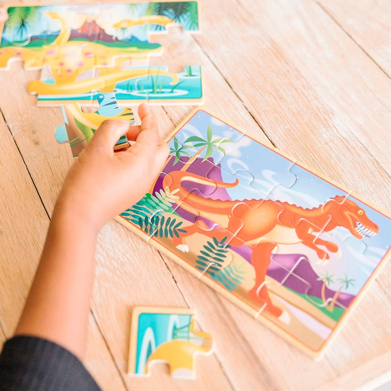 Rompecabezas De Madera 4 En 1 Dinosaurios Melissa & Doug®