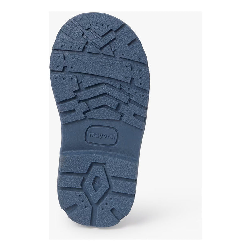 Bota Chelsea Para Niño Mod 42526 Marca Mayoral® Azul Acero Liso 21 Mx