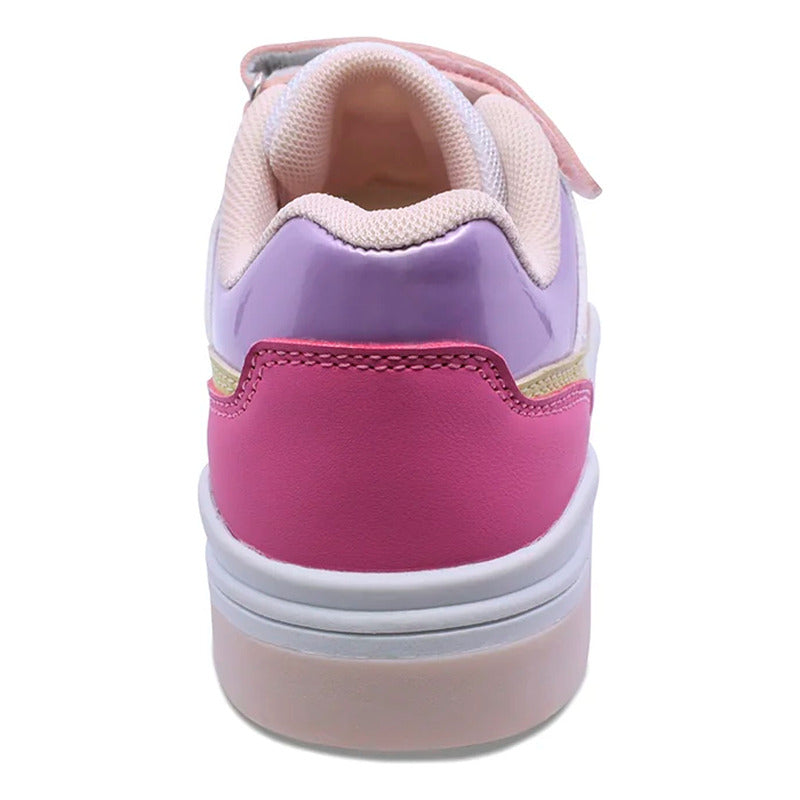 Tenis Para Niña Mod.203700-o Marca Coqueta Y Audaz® Multicolor Colores 22 Mx