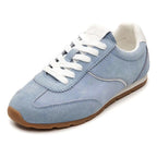 Tenis De Gamuza Para Mujer Mod. 140304 Marca Flexi® Celeste Gamuza 24 Mx