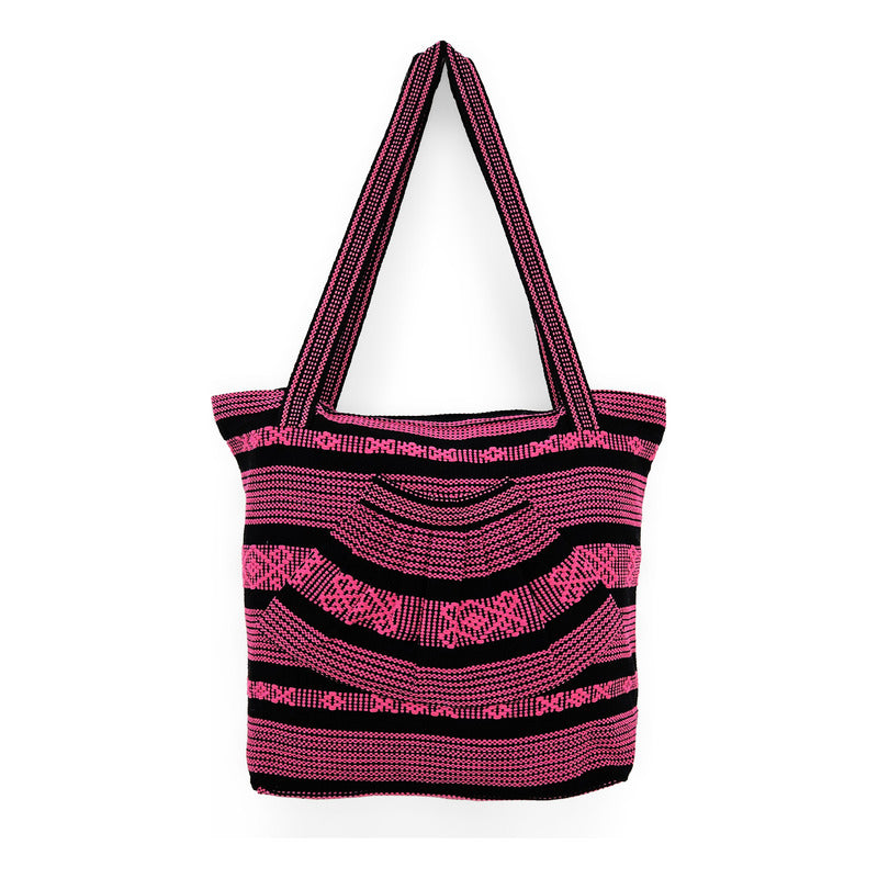 Bolsa Artesanal Abanico Tipo Tote Para Mujer 50x40cm