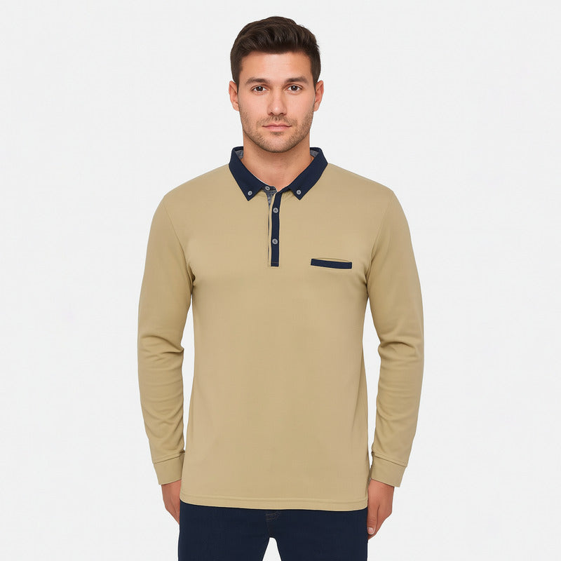 Playera Manga Larga Para Hombre Marca Polo Mode Gens®