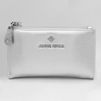 Cartera Con Monedero Para Mujer Mod. Ji 552  Jaime Ibiza® Plateado Liso