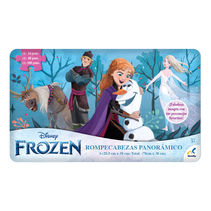 Rompecabezas Panorámico Frozen 3 En 1 Mod. Jca-1004 Novelty®