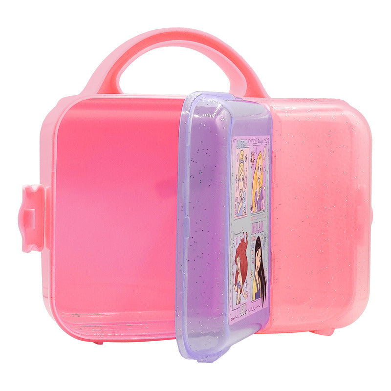 Lonchera Infantil De Plástico Con Botella Diseños Varios