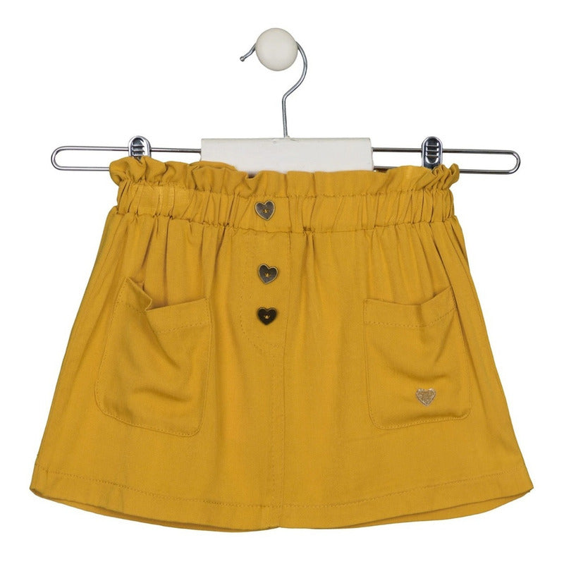 Falda Holgada Para Niña Mod.216-7049al Marca Losan®