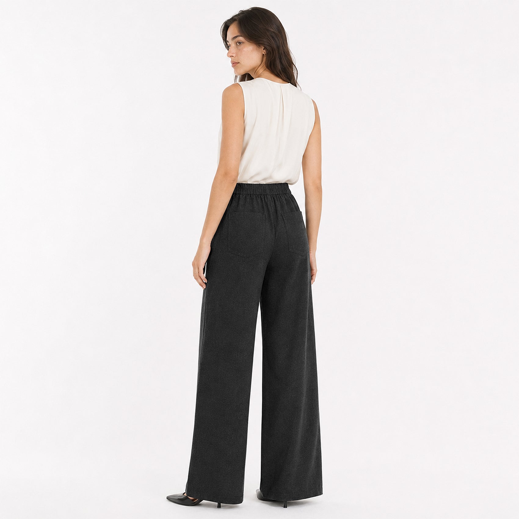 Pantalon Ligero Holgado Para Mujer Mod.27592 Marca Stop®