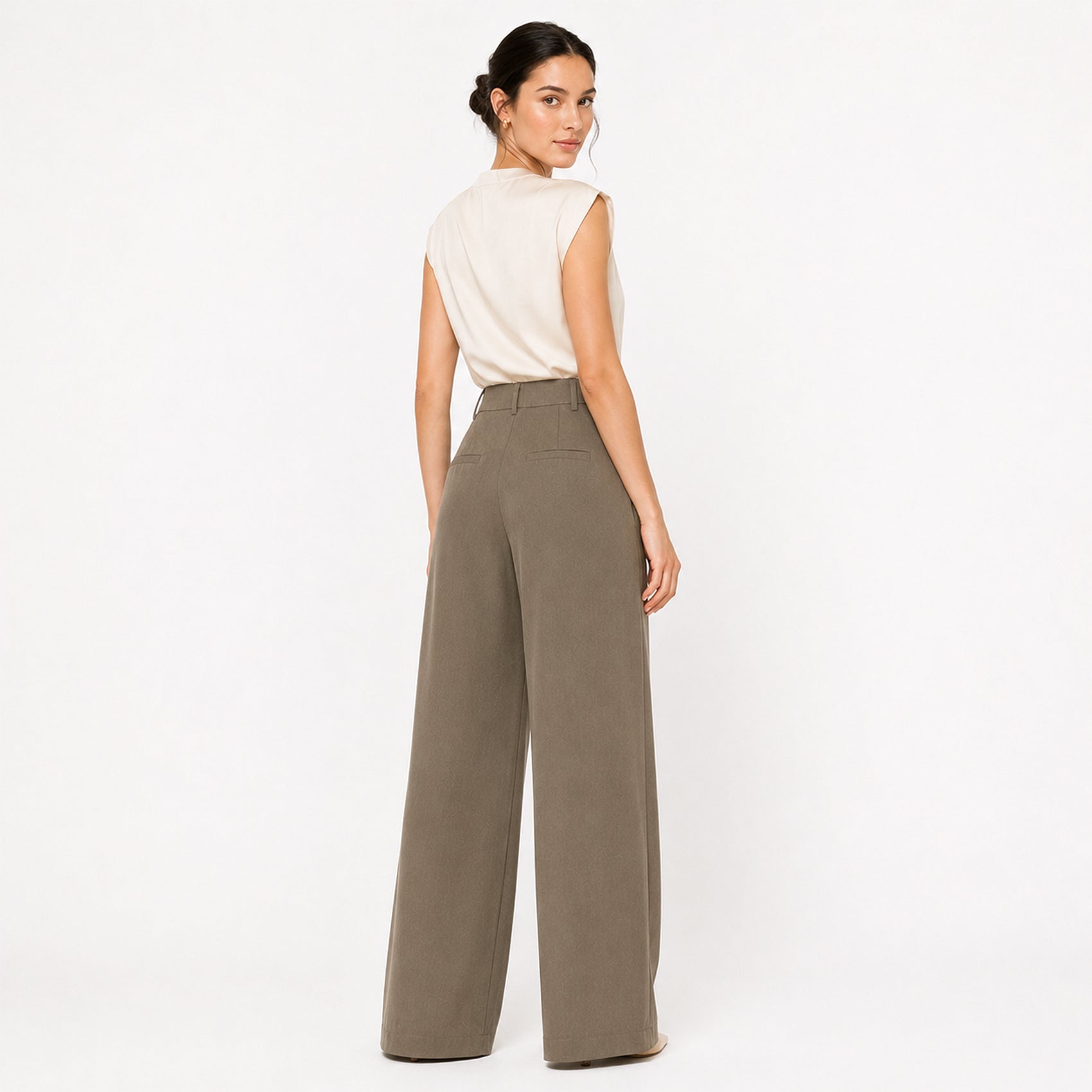 Pantalon Formal Holgado Para Mujer Mod. Pg00671 Ferriano®
