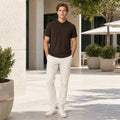 Playera Regular Fit Para Hombre Cuello Mao Mod.apmao Bobois®