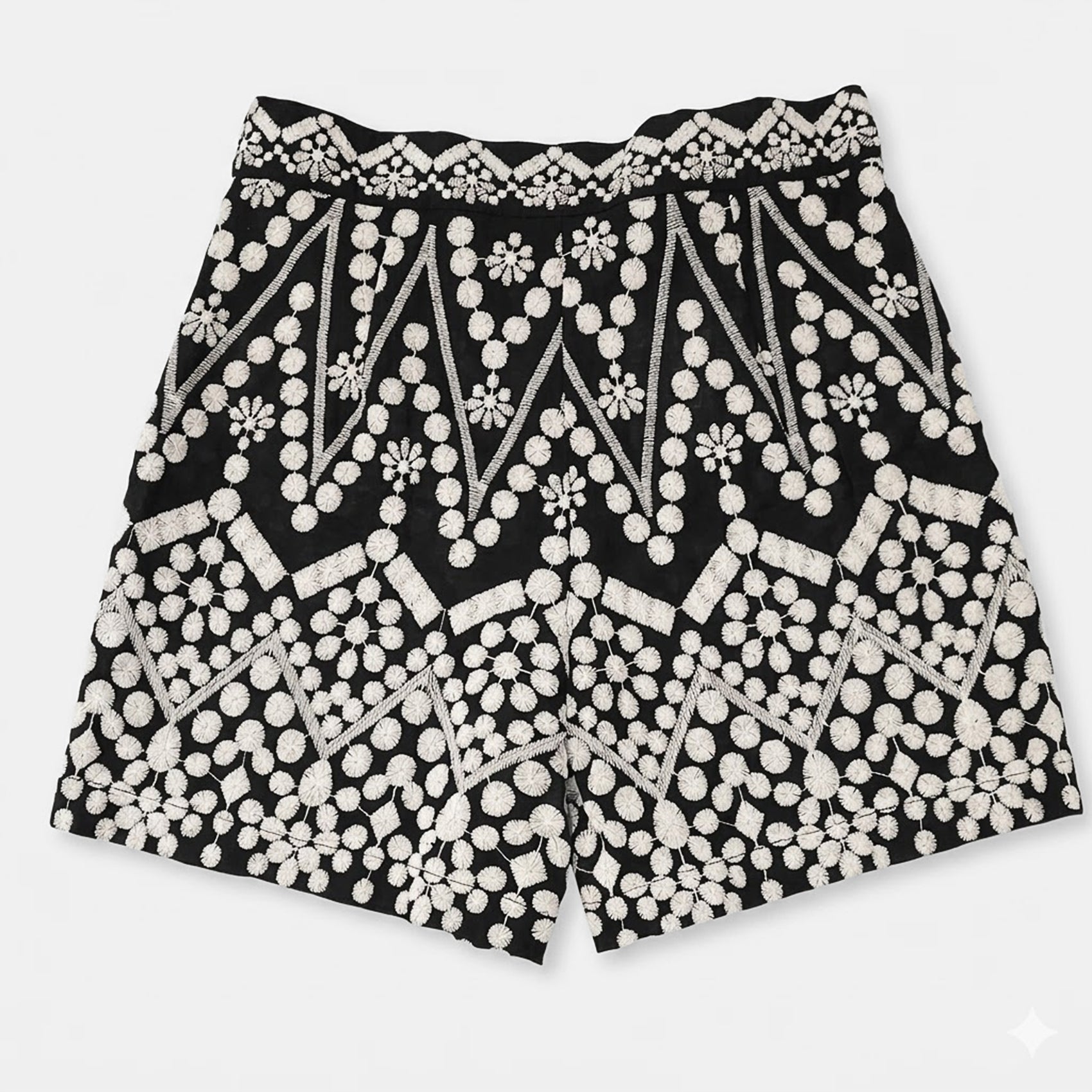 Short Casual Bordado Étnico Para Mujer Sg00148 Ferriano®